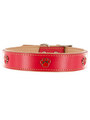 Kakadu Pet Paw Print Leather Collar