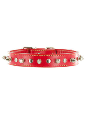 Kakadu Pet Spike Studded Leather Collar